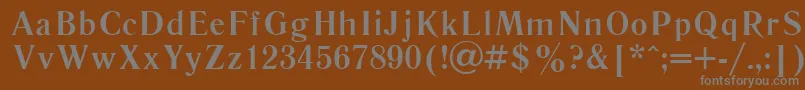 Шрифт LiteraturnayacttBold – серые шрифты на коричневом фоне
