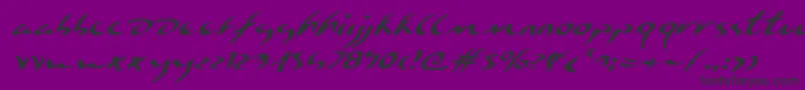 Eagleclawei Font – Black Fonts on Purple Background