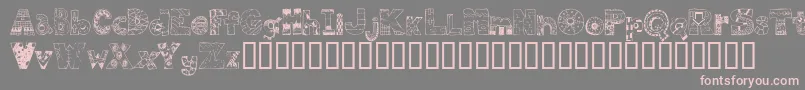 FdPops Font – Pink Fonts on Gray Background