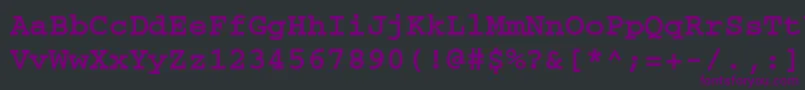 fuente CourierttBold – Fuentes Moradas Sobre Fondo Negro
