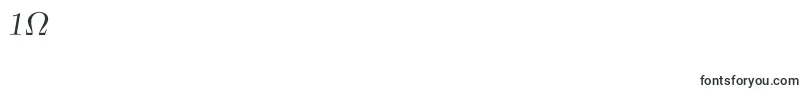 CmRomanSlanted-Schriftart – Schriften für die Ziffer 1