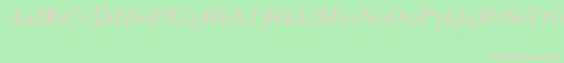 CmRomanSlanted Font – Pink Fonts on Green Background