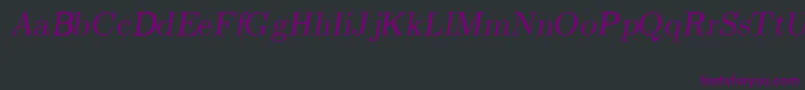 CmRomanSlanted Font – Purple Fonts on Black Background