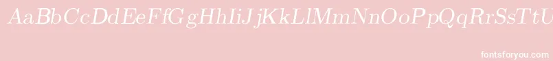 CmRomanSlanted Font – White Fonts on Pink Background