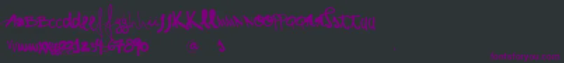 VtksShow Font – Purple Fonts on Black Background