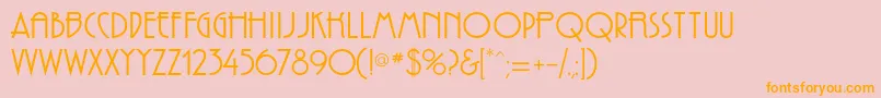 ReprizacBold Font – Orange Fonts on Pink Background