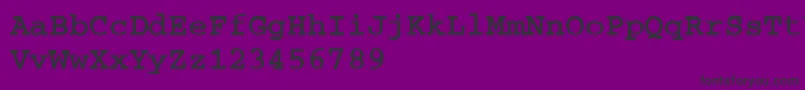 CourierBoldA Font – Black Fonts on Purple Background