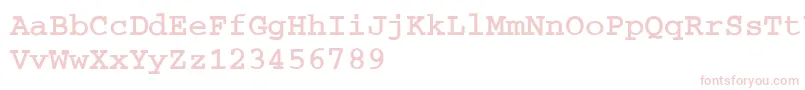 Шрифт CourierBoldA – розовые шрифты на белом фоне