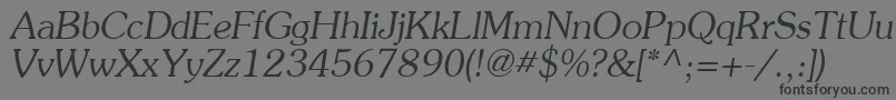 フォントAgpreso – 黒い文字の灰色の背景