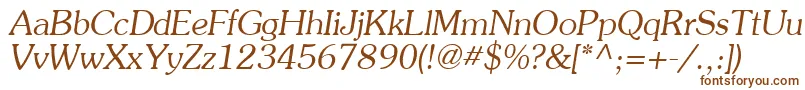 Agpreso-fontti – ruskeat fontit valkoisella taustalla