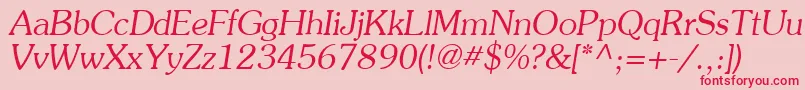 Agpreso Font – Red Fonts on Pink Background