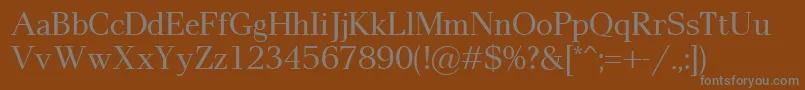 Шрифт Pax – серые шрифты на коричневом фоне