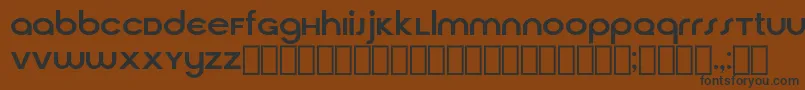 CirquaV21 Font – Black Fonts on Brown Background