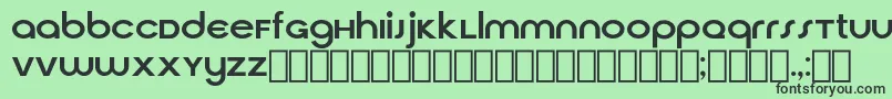 フォントCirquaV21 – 緑の背景に黒い文字