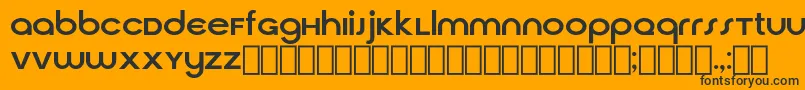 Шрифт CirquaV21 – чёрные шрифты на оранжевом фоне