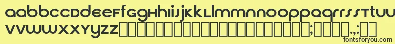 Шрифт CirquaV21 – чёрные шрифты на жёлтом фоне