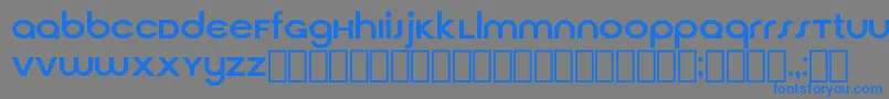 フォントCirquaV21 – 灰色の背景に青い文字