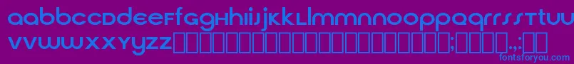 フォントCirquaV21 – 紫色の背景に青い文字