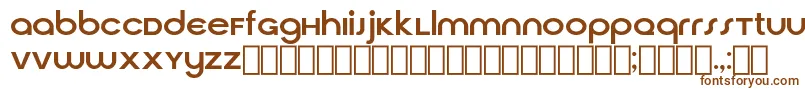 CirquaV21-fontti – ruskeat fontit valkoisella taustalla