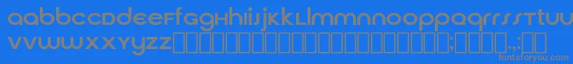 CirquaV21 Font – Gray Fonts on Blue Background