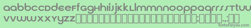CirquaV21-fontti – harmaat kirjasimet vihreällä taustalla