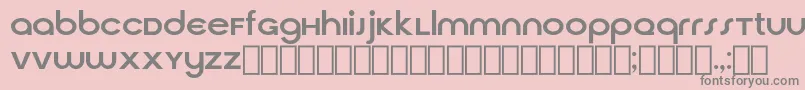 フォントCirquaV21 – ピンクの背景に灰色の文字