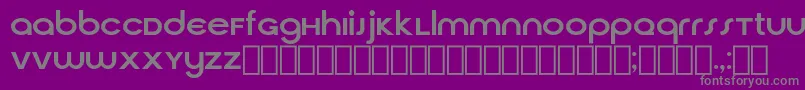 CirquaV21-fontti – harmaat kirjasimet violetilla taustalla