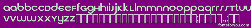 CirquaV21 Font – Green Fonts on Purple Background