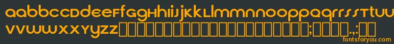 Шрифт CirquaV21 – оранжевые шрифты на чёрном фоне
