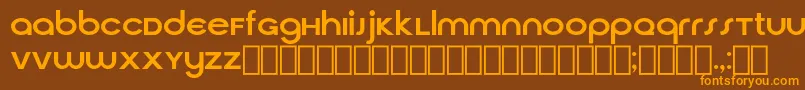 CirquaV21 Font – Orange Fonts on Brown Background