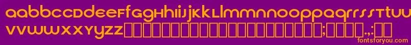 CirquaV21 Font – Orange Fonts on Purple Background