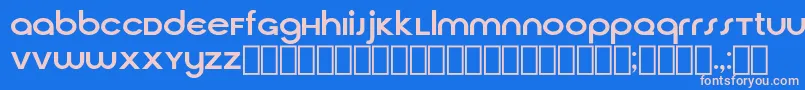 フォントCirquaV21 – ピンクの文字、青い背景