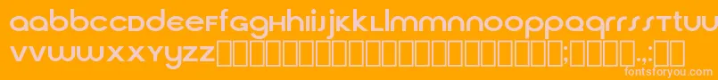 フォントCirquaV21 – オレンジの背景にピンクのフォント
