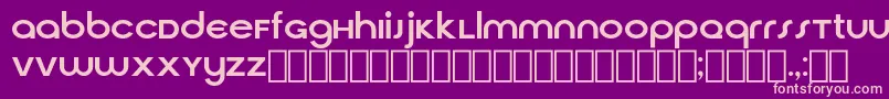 フォントCirquaV21 – 紫の背景にピンクのフォント