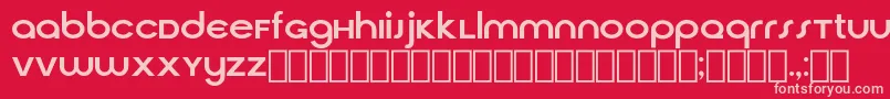 フォントCirquaV21 – 赤い背景にピンクのフォント