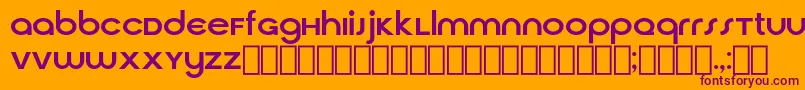 CirquaV21 Font – Purple Fonts on Orange Background