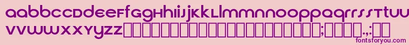 フォントCirquaV21 – ピンクの背景に紫のフォント