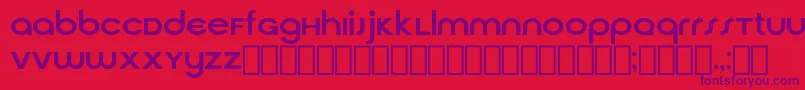 CirquaV21-fontti – violetit fontit punaisella taustalla