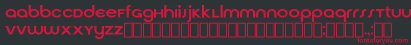 フォントCirquaV21 – 黒い背景に赤い文字