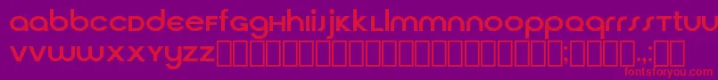 フォントCirquaV21 – 紫の背景に赤い文字