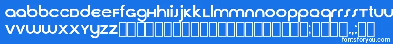 CirquaV21 Font – White Fonts on Blue Background