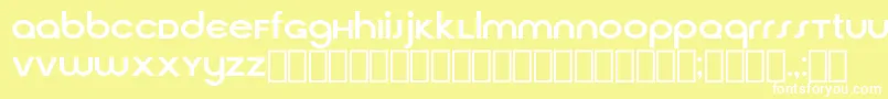 CirquaV21 Font – White Fonts on Yellow Background