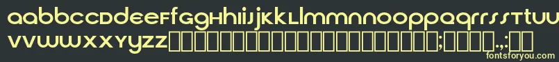 Шрифт CirquaV21 – жёлтые шрифты на чёрном фоне