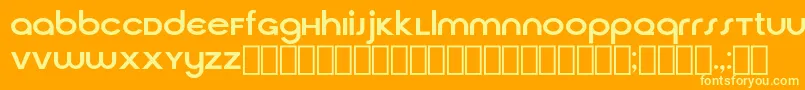 Шрифт CirquaV21 – жёлтые шрифты на оранжевом фоне