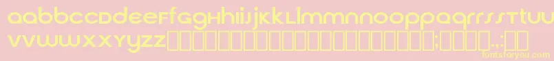 CirquaV21 Font – Yellow Fonts on Pink Background