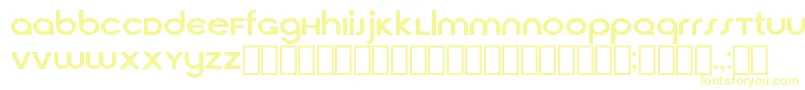 フォントCirquaV21 – 白い背景に黄色の文字