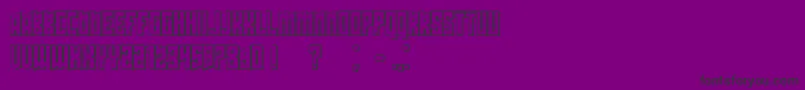 Schwachsinn3D Font – Black Fonts on Purple Background