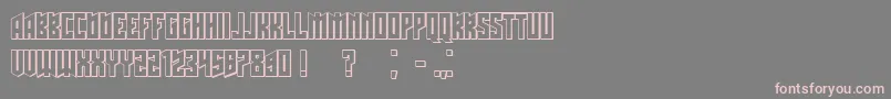 Schwachsinn3D Font – Pink Fonts on Gray Background