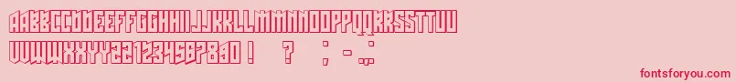 Schwachsinn3D Font – Red Fonts on Pink Background