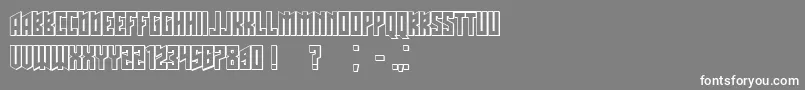 Schwachsinn3D Font – White Fonts on Gray Background